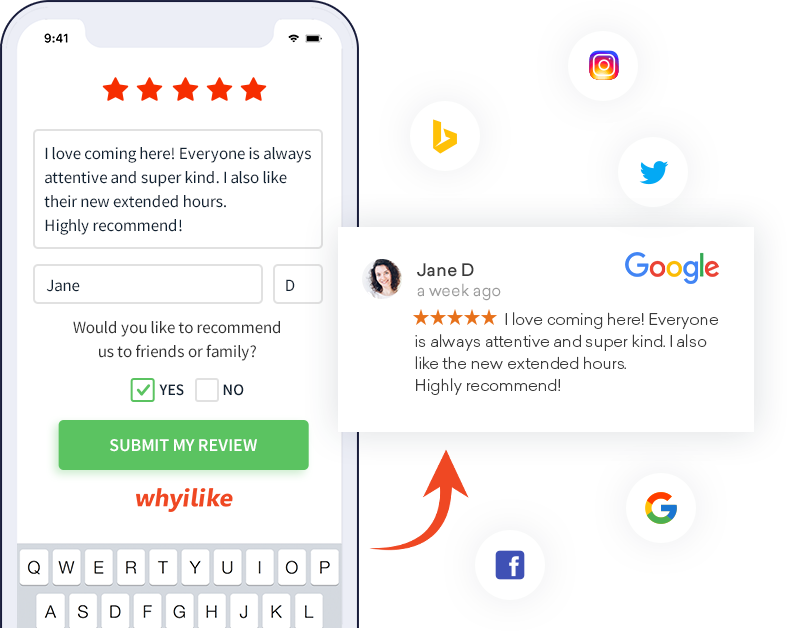 3-Pack - whyilike Google Review Stand – NFC + QR Code Review Generator